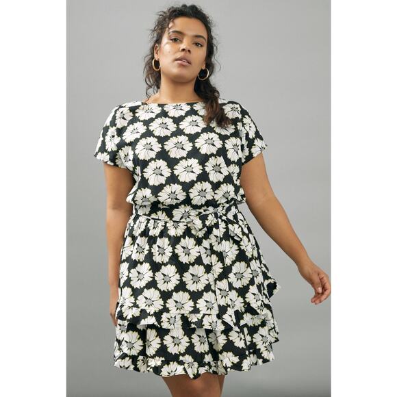 New Peter Som for Anthropologie Penelope Mini Floral Cotton Dress $168 MEDIUM - Picture 5 of 8